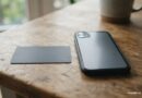 Bankovní poplatky a kde vznikají Platební karta na dřevěném stole vedle telefonu